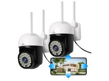 Câmera de segurança 1080P 2 peças, câmeras de vigilância residencial WiFi 2,4G/5G... ...216 comprar usado  Enviando para Brazil