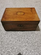 Victorian walnut workbox. for sale  HASTINGS