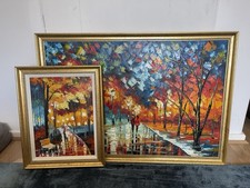 Set painted abstract for sale  LONDON