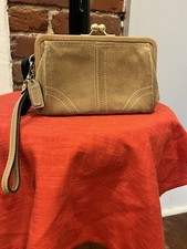 Coach suede kisslock for sale  Louisville