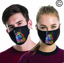 Máscara facial combinando para casais de pastor alemão - máscara facial (2 peças) comprar usado  Enviando para Brazil