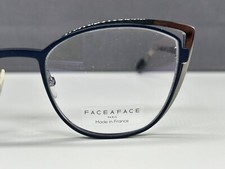 Face a Face Brille Damen Blau Silber eckig cat eye Pulse 1 NP:449€, usado comprar usado  Enviando para Brazil