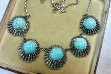 Vintage turquoise stone for sale  OLNEY