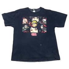 2002 Naruto Shippuden Cast Logo Camisa Desbotada Adulto Tamanho Grande comprar usado  Enviando para Brazil