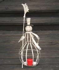 Schneemann metall altweiß gebraucht kaufen  Sprendlingen