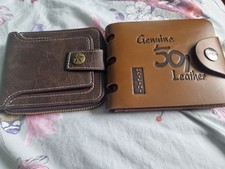 Brown leather wallets for sale  LONDON