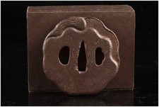 Japão antigo era Edo em forma de cogumelo Tsuba Box espada lâmina de armadura katana , usado comprar usado  Enviando para Brazil