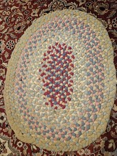 Vintage wool braided for sale  Sneads Ferry