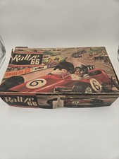 Vintage Technoflex Rallye 66 Conjunto de Pista Mecânica Conjunto de Brinquedo de Estanho comprar usado  Enviando para Brazil