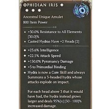 Diablo 4 S9 Ophidian Iris 4GA 95% Amuleto Exclusivo Item Feiticeiro Equipamento Equipamento comprar usado  Enviando para Brazil
