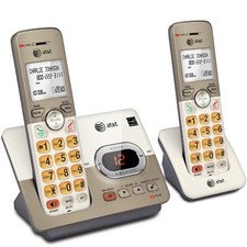 Telefone sem fio AT&T EL52213 2 aparelhos com sistema de atendimento e chaves extragrandes comprar usado  Enviando para Brazil