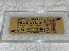 BOB DYLAN 1966 CAIXA DE CONCERTO ORIGINAL NÃO USADA UM INGRESSO MESQUITA SÍRIA PA The Band EUA comprar usado  Enviando para Brazil