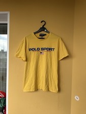 Camiseta Polo Sport Ralph Lauren Sport Spellout Amarela TAMANHO M Bandeira comprar usado  Enviando para Brazil