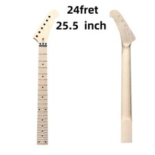 Usado, braço de guitarra maple banana 24 trastes 25,5 polegadas madeira de bordo com porca de bloqueio ponto embutido comprar usado  Enviando para Brazil