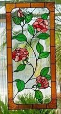 Bleiverglasung fensterbild ros gebraucht kaufen  Fürstenwalde/Spree