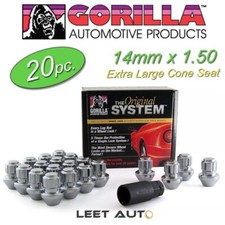 (20 peças) Conjunto de trava de roda Gorilla, bojo estilo fábrica, 14 mm x 1,50, cromado, 96643DX comprar usado (20 peças) Conjunto de trava de roda Gorilla, bojo estilo fábrica, 14 mm x 1,50, cromado, 96643DX comprar usado  Enviando para Brazil