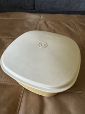 Tigela quadrada Tupperware Vintage Harvest dourada com tampa 889-11 888-11 comprar usado  Enviando para Brazil