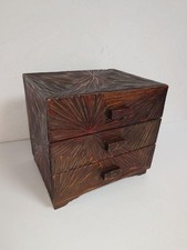 Baú Vintage TANSU Gaveta Japonesa Caixa de Armazenamento de Madeira Móveis Tradicionais 11 pol comprar usado  Enviando para Brazil