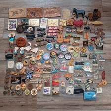 Lote enorme vintage lembrança ímãs de viagem geladeira anos 70-80 mais de 130 ímãs comprar usado  Enviando para Brazil