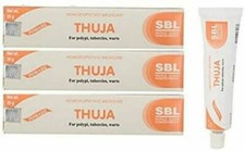 3 opakowania x 25g każda SBL Homeopatyczna maść tuja  na sprzedaż  Wysyłka do Poland