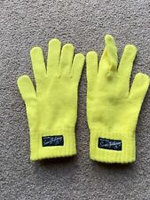 Superdry gloves yellow for sale  DARLINGTON