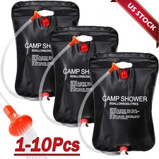 Bolsa de chuveiro solar 10 galões/20L aquecimento solar saco de chuveiro de acampamento para acampamento lote comprar usado  Enviando para Brazil