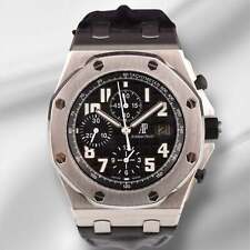 AUDEMARS PIGUET Royal Oak Offshore 42mm relógio de aço mostrador preto 26170ST papéis comprar usado  Enviando para Brazil