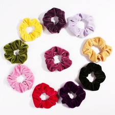 Usado, Cabelo Scrunchies Veludo Elástico Faixas de Borracha Anel de Cabelo Corda Headwear ~ comprar usado  Enviando para Brazil
