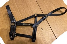 Black leather headcollar for sale  ROMNEY MARSH
