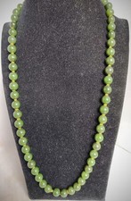 collana verde perle usato  Italia