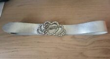 Silver leather belt for sale  ENFIELD