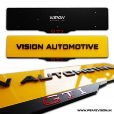 Suporte de placa de matrícula VW Golf GTI Premium surround | Personalize sua cor GTI! comprar usado  Enviando para Brazil