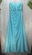 Long chiffon teal for sale  Webster