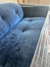 Couch blue velvet for sale  Amityville