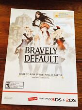 Pôster promocional Bravely Default folheto Nintendo Square Enix 3DS comprar usado  Enviando para Brazil