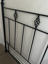 Black iron headboard for sale  SAWBRIDGEWORTH