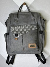 Mochila Lekebaby bolsa de fraldas grande para mãe ou pai em cinza com estampa de flecha em excelente estado usado comprar usado  Enviando para Brazil