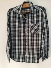 Chemise noire carreaux d'occasion  Bourg-de-Thizy