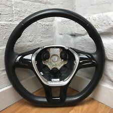 Volante de couro preto genuíno VW Flat Bottom 6C0419091. Polo 6R Caddy.15D comprar usado  Enviando para Brazil