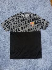 Camiseta FC Barcelona Negra Gris Talla Pequeña Fútbol Fangear FCB, usado segunda mano  Embacar hacia Argentina