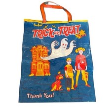 Bolsa de doces vintage Trick or Treat Halloween feita nos EUA  comprar usado  Enviando para Brazil