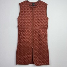 Colete Athleta Feminino M Marrom Sussurro Sem Penas Zíper Acolchoado Athleisure Casual comprar usado  Enviando para Brazil