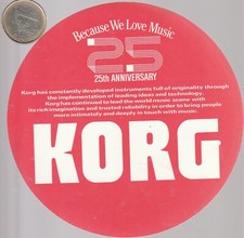 Autocollant. musique korg d'occasion  Aucamville