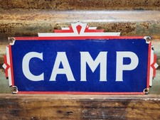 Placa de porcelana vintage acampamento antiga Adirondacks cabine parque ranger lago alojamento casa de campo comprar usado  Enviando para Brazil