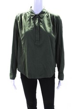 Blusa Henley Feminina Xirena Manga Longa Gola Verde Oliva Tamanho XS comprar usado  Enviando para Brazil