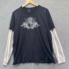 Camisa masculina vintage Tony Hawk manga longa extra grande camisa dupla Y2K skate comprar usado  Enviando para Brazil