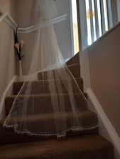 Long vintage bridal for sale  SHEFFIELD