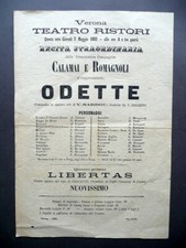 Locandina teatro ristori usato  Italia