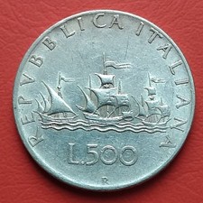 Repubblica italiana 500 usato  Roccabianca