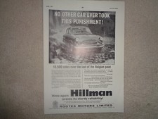 Hillman minx advertisement for sale  OLDHAM